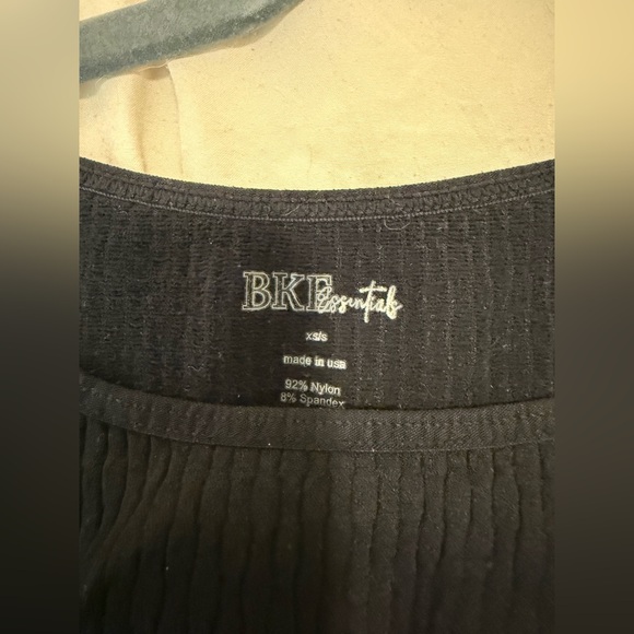 Essentials Black Ribbed Tank Top - Picture 2 of 2